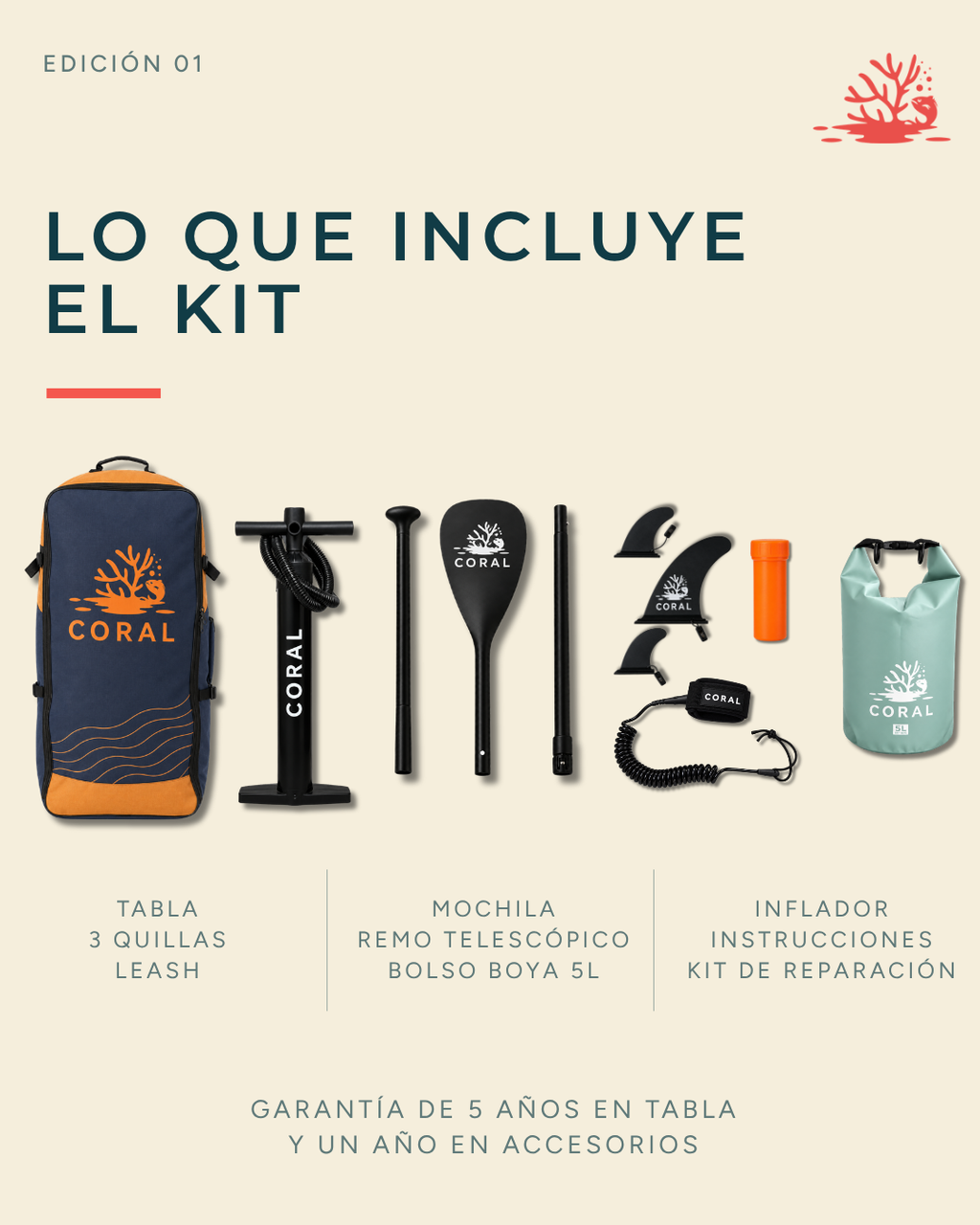 Preventa Coral DUNA · Seña de reserva · SUP inflable 11’ · All-Round versátil