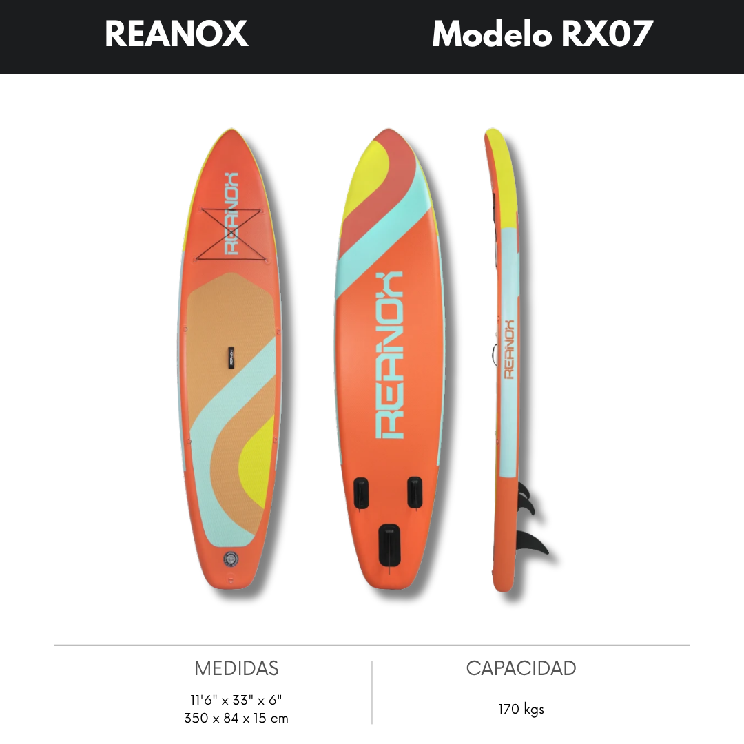 RX07 · 11’6” · SUP inflable · Utility