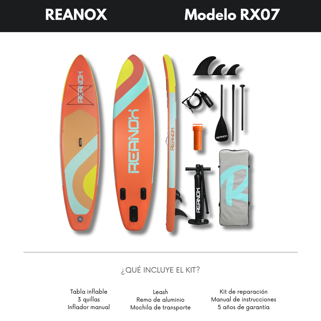 RX07 · 11’6” · SUP inflable · Utility