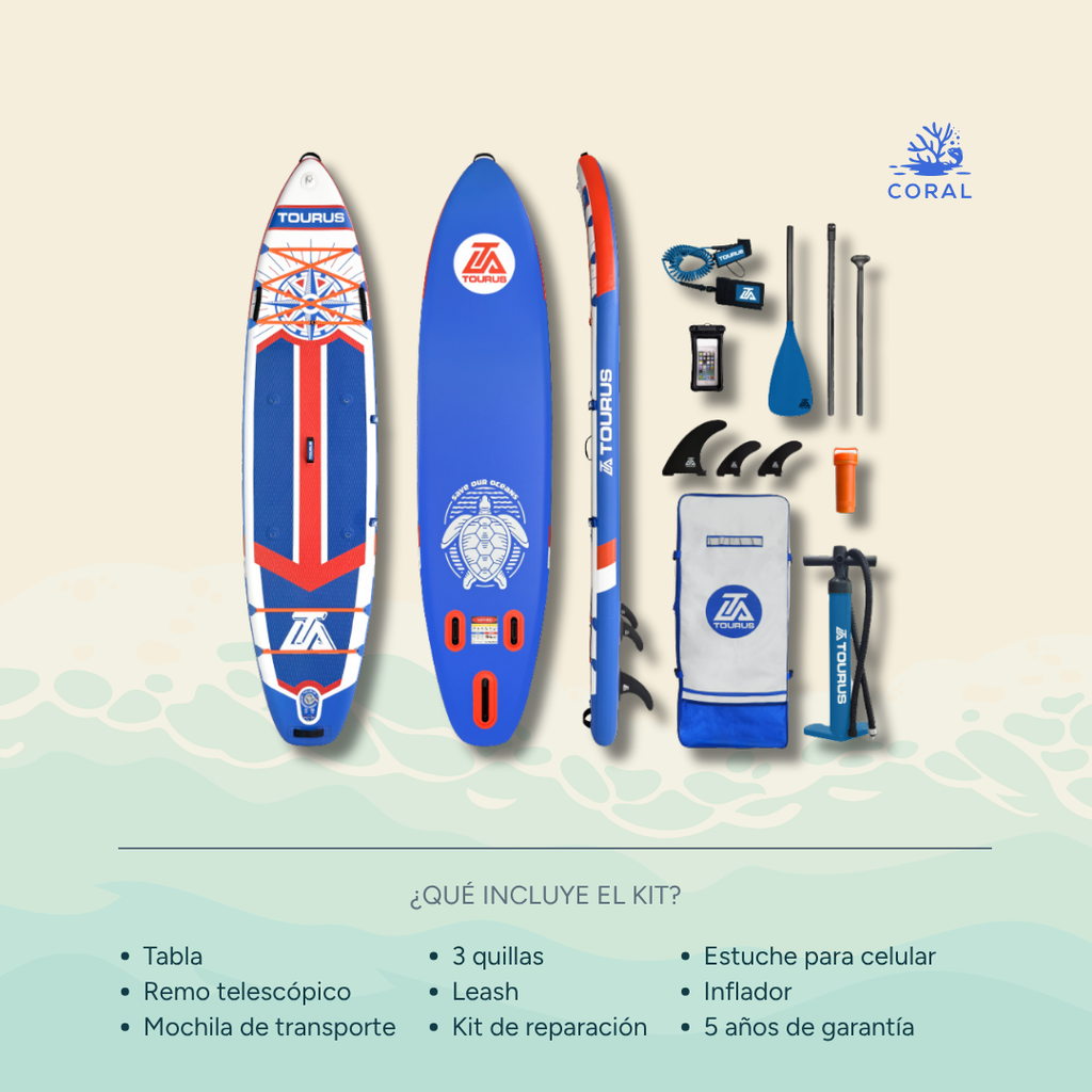 TURI 11’6” SUP inflable · Touring recreativa · Construcción MSL