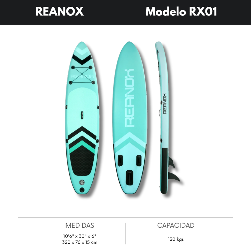 RX01 · 10’6” · SUP inflable · All-Round de acceso