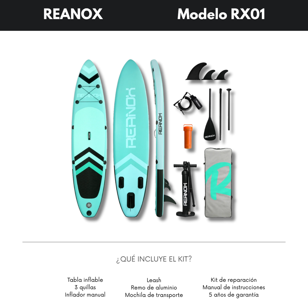 RX01 · 10’6” · SUP inflable · All-Round de acceso