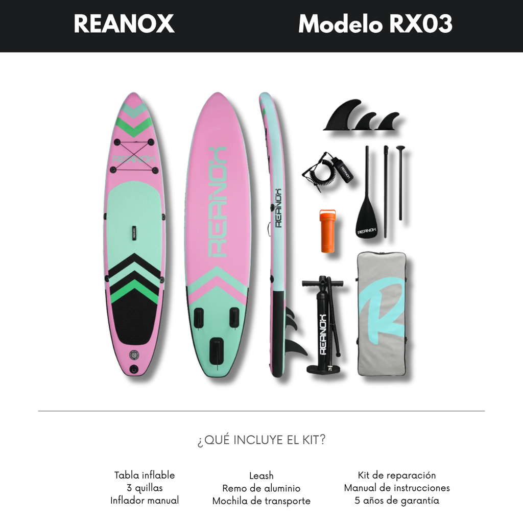 RX03 · 10’6” · SUP inflable · All-Round de acceso