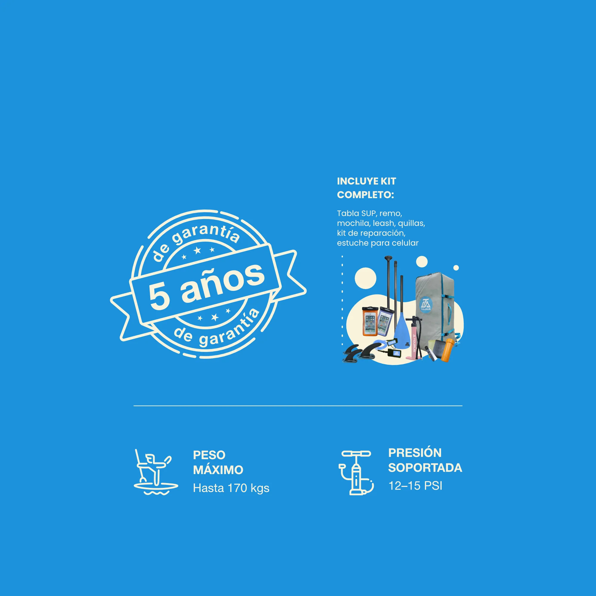 Turi - Tabla SUP inflable 11'6